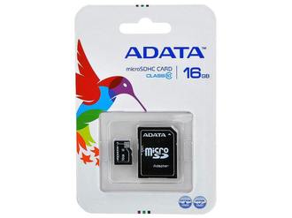 Карта памяти microSD 8 Gb 10 Class ADATA с переходником на SD